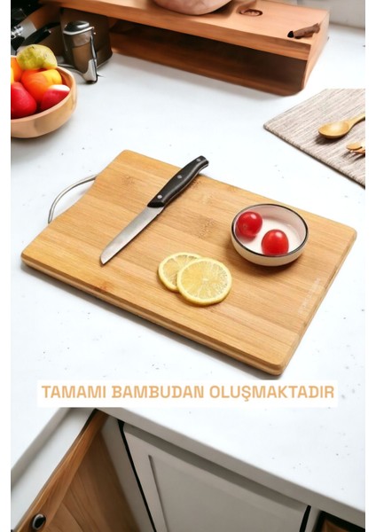 2 Li Kesme Tahtası Seti Metal Saplı Kesme Tahtası Et Sebze Doğrama Tahtası 22X32 cm fiyatları