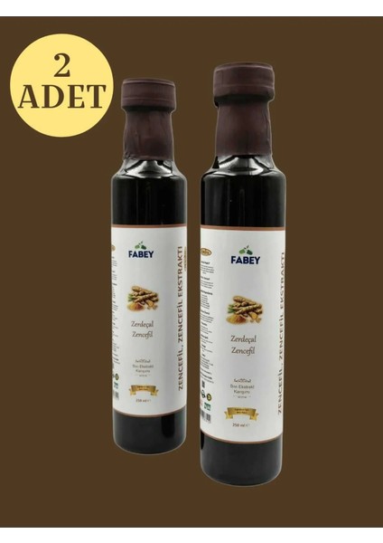 Zerdeçal & Zencefil Sıvı Ekstrakt Karşımı 250ML X2 Adet