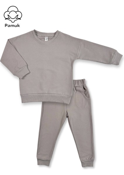 Unisex Erkek Kız Çocuk Basic Mevsimlik Alt Üst Takım