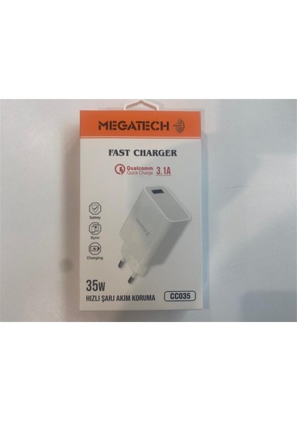 CC035 35W USB Ev Şarj Kafa 3.1A Hızlı Şarj