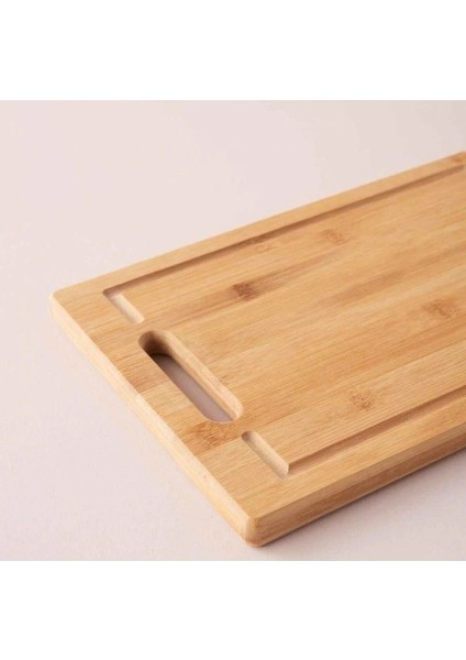 Bambu Büyük Boy Et Ekmek Sebze Sunum Kesme Tahtası 26X36 cm ,1.8 cm Kalınlık fiyatları