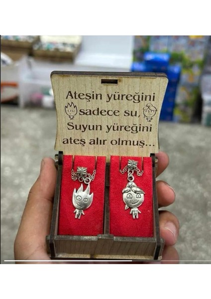 Su ve Ateş Arkadaşlık Kolyesi