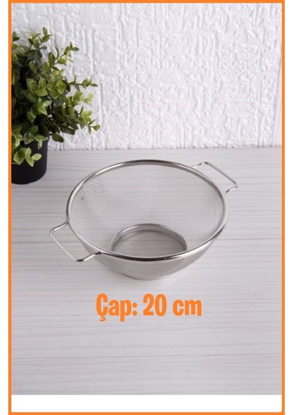 Kulplu Süzgeç, Paslanmaz Çelik 20 cm Çap fiyatları