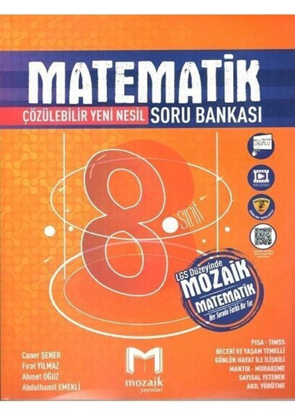 Mozaik Yayınları Mozaik 8. Sınıf LGS Matematik Soru Bankası - Fen Bilimleri Soru - Türkçe Soru Bankası - T.C. İnkılap Tarihi ve Atatürkçülük Soru Bankası 4'lü Set