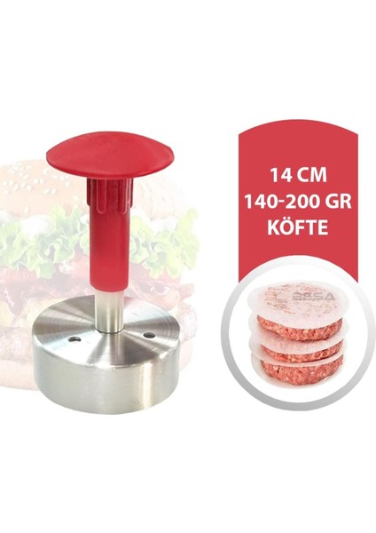 140-200 gr 14 cm Hamburger Köfte Kalıbı