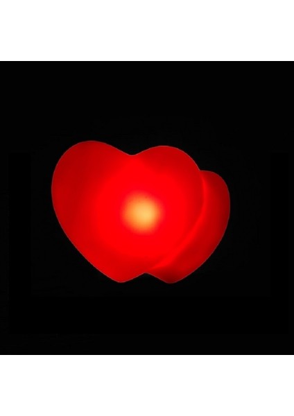 12 Adet LED Işıklı Kalp Işıklı 2li Kalpli Işık Dekoratif Kalpli Mum Işıklı Içiçe Geçmiş Ikili Kalp