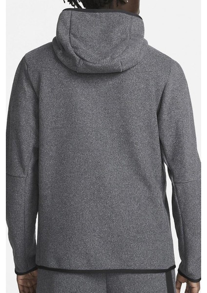 Sportswear Tech Fleece Winter Full Zip Gray Hoodie Kapüşonlu Kalın Erkek Sweatshirt Gri fiyatları