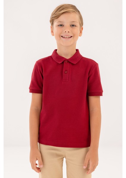 Ku Basıc 11KDS03 4pr Bordo Erkek Çocuk Kısa Kol T-Shirt fiyatları