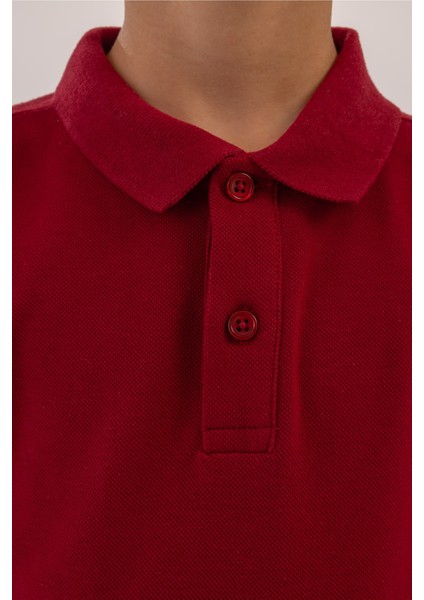 Ku Basıc 11KDS03 4pr Bordo Erkek Çocuk Kısa Kol T-Shirt