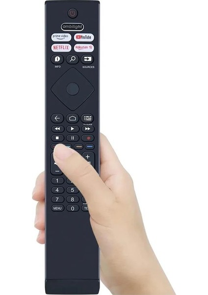 Philips 65PML9308/12 Ile Uyumlu Android Tv Kumandası-Mikrofonsuz