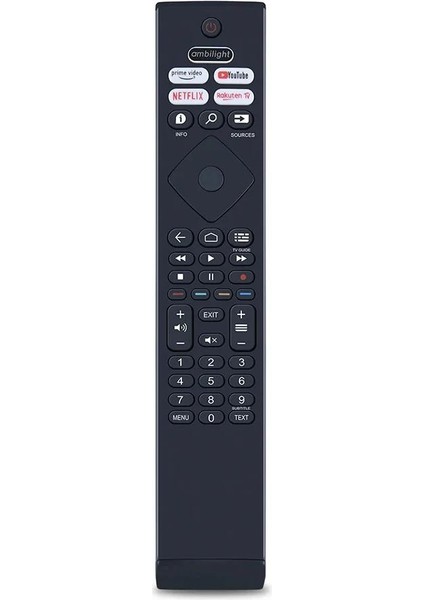 Philips 65PML9308/12 Ile Uyumlu Android Tv Kumandası-Mikrofonsuz modelleri
