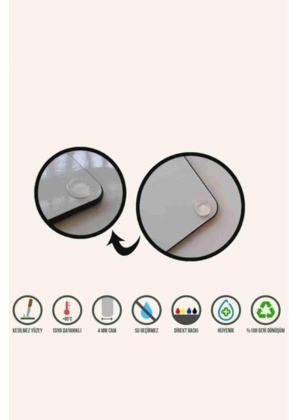 50X60 cm Model 14 Desenli Cam Ocak Arkası Koruyucu modelleri