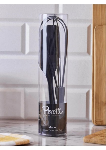 3'lü Set Çırpıcı,spatula ve Fırça Çırpıcı Seti Siyah modelleri