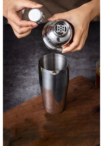 Komple Çelik 700ML Shaker Kokteyl Hazırlama Kabı Bardağı CIN343 fiyatları