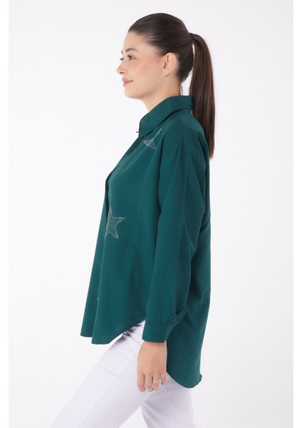 Yeşil Tesettür Tunik 13255 modelleri