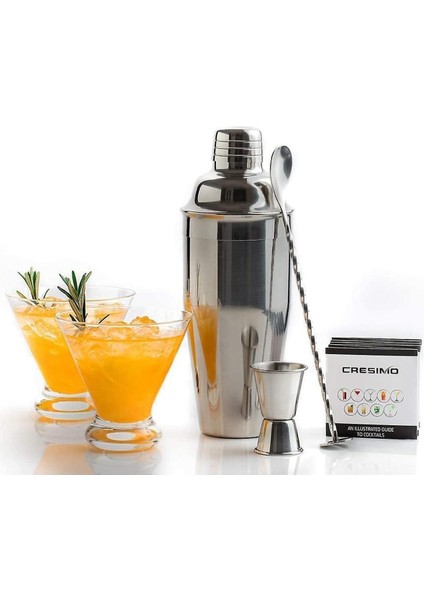 3 Parça Kokteyl Shaker Set