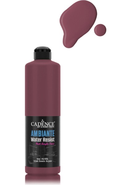 Ambiante Islak Zemin Boyası AW34 Bordo 500ML + Katalizör 20 gr