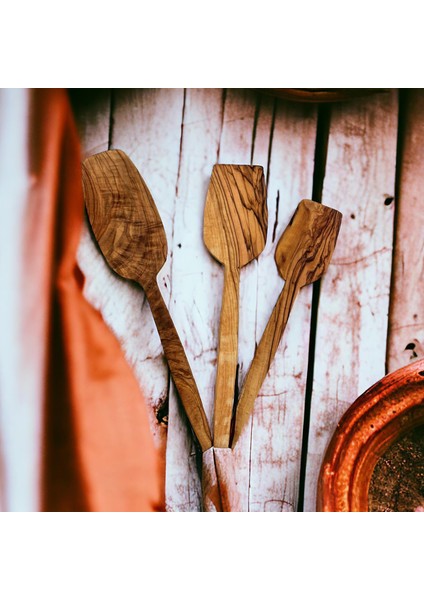 Ceviz Ağacı El Yapımı 3'lü Spatula