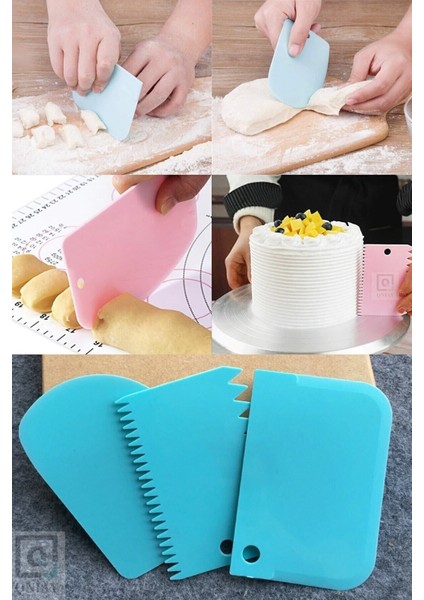 6 Parça Hamur Açma Seti | Silikon Hamur Açma Matı & Hamur Spatulası & Pizza & 3'lü Dekoratör fırsatları