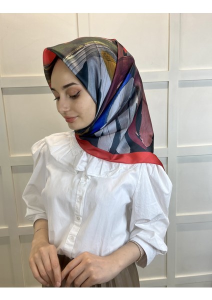 Quare Fırça Desen Kristal Eşarp 01066