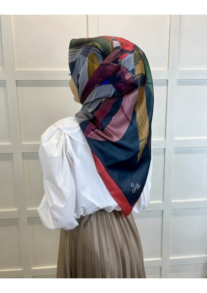 Quare Fırça Desen Kristal Eşarp 01066