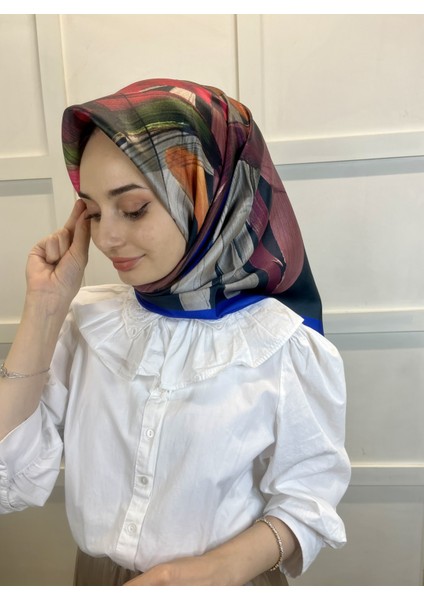 Quare Fırça Desen Kristal Eşarp 01066