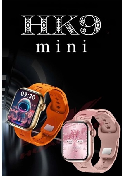 Hk9 Mini Plus 41MM Amoled Ekran Titanyum Case Çift Kordonlu Akıllı Saat