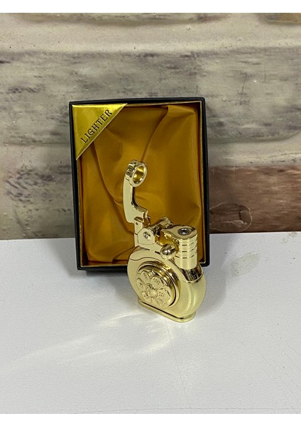 Marka Otantik Model Sarı Gold Renk Gazlı Kişiye Özel Çakmak indirimleri