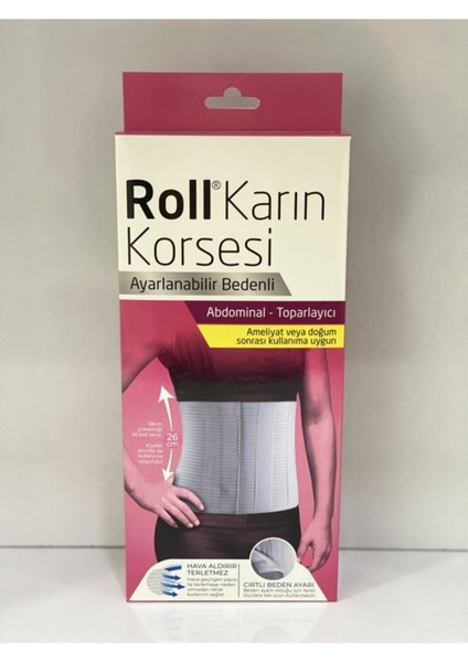 Karın Korsesi Ayarlanabilir Bedenli 26 cm