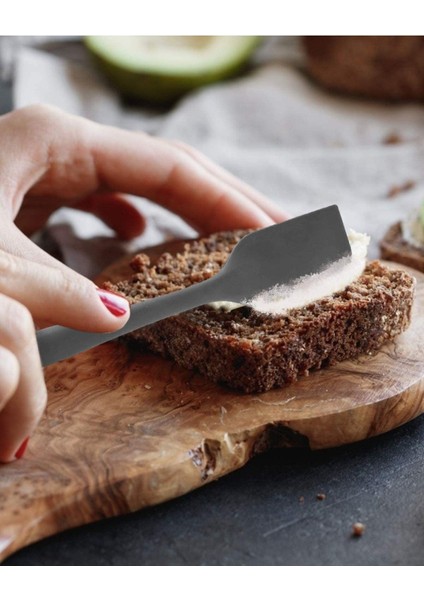 Gri Silikon Spatula Isıya Dayanıklı Yanmaz Yapışmaz Çizmez 27CM fırsatları