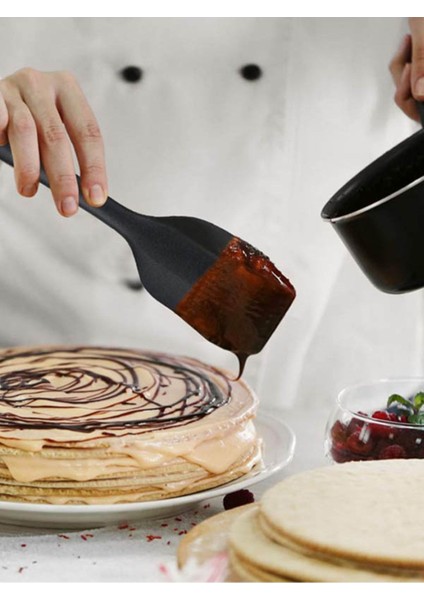 3'lü Pratik Pasta Tatlı Yapma Seti ( Spatula - Sıvama Spatulası - Fırça) indirimleri