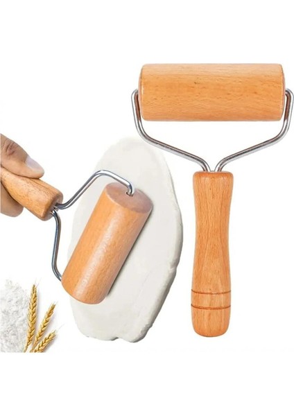 2'li Set Mor 45X65 cm Silikon Hamur Açma Matı ve Pratik Ahşap Saplı Silindir Hamur Açıcı indirimleri