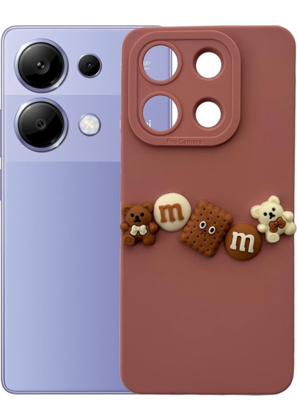 Xiaomi Redmi Note 13 Pro 4g Kılıf 3D M Bear Kamera Korumalı Silikon Kapak fiyatları