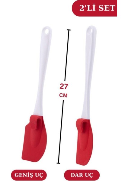 Onikiden 2'li Silikon Uzun Spatula 27CM Isıya Dayanıklı fiyatları