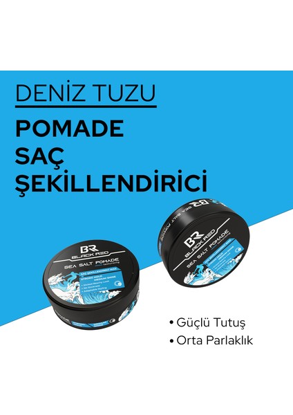 Wax Saç Şekillendirici Wax Sea Salt Pomade Deniz Tuzlu Wax Erkek Güçlü Tutuş - 120 ml