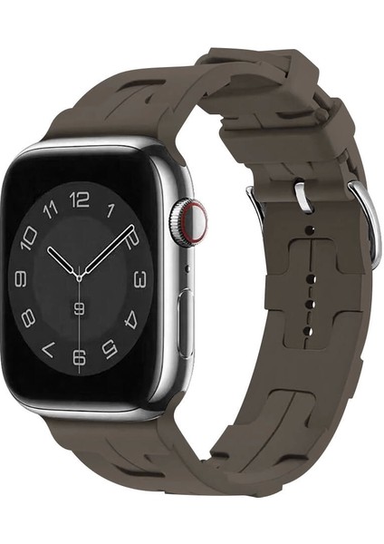 Apple Watch Uyumlu 46MM Kordon - 10. Nesil Krd-92 Şık ve Dayanıklı Silikon Kordon