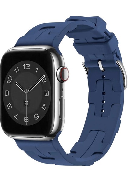 Apple Watch Uyumlu 46MM Kordon - 10. Nesil Krd-92 Şık ve Dayanıklı Silikon Kordon