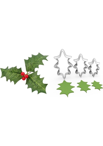 Çobanpüskülü Büyük Boy Çiçek Yaprak Set 3’lü – 8cm