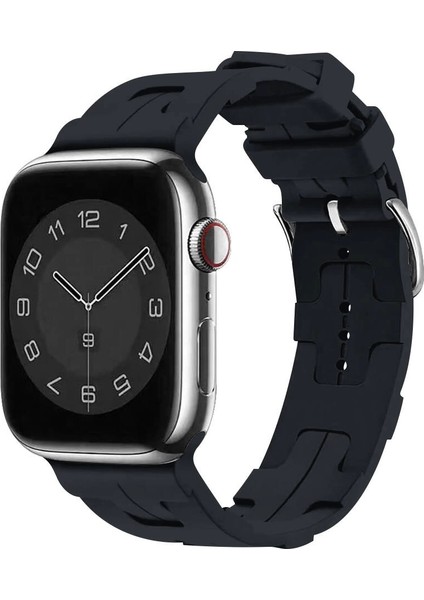 Apple Watch Uyumlu 46MM Kordon - 10. Nesil Krd-92 Şık ve Dayanıklı Silikon Kordon