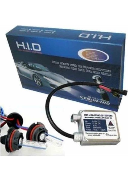H4 Xenon Set Hıd 8000K Beyaz Tüm Modellere Uyumlu