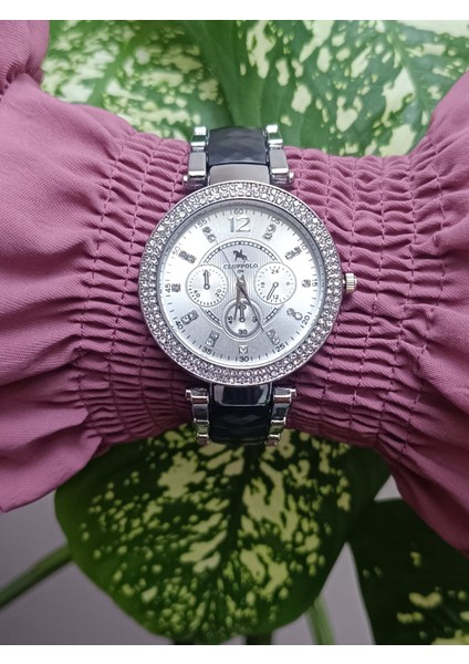 Zirkon Taşlı Kadın Kol Saati