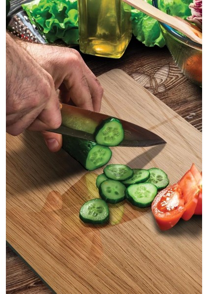 Cam Kesme Tahtası Ahşap Meşe Desenli 30 x 40 cm modelleri