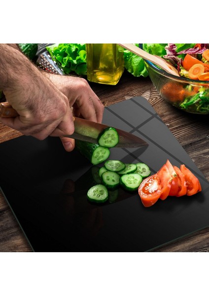 Cam Kesme Tahtası Kare Siyah fırsatları