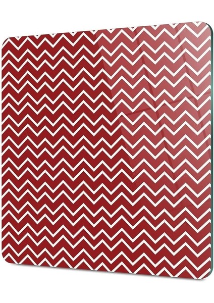 Cam Kesme Tahtası Kare Kırmızı Çizgi Desenli fırsatları