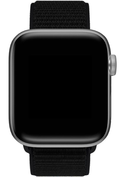 Apple Watch Uyumlu 46MM Naylon Örgü Hasır Kordon Krd-91