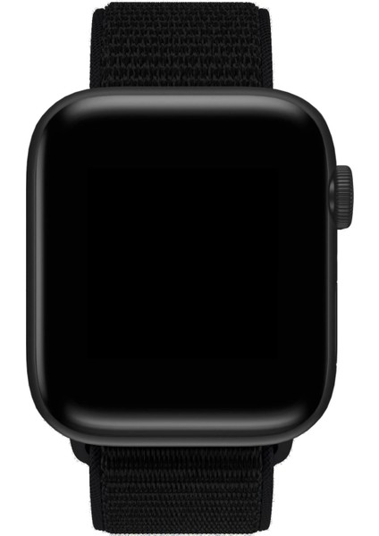 Apple Watch Uyumlu 46MM Naylon Örgü Hasır Kordon Krd-91