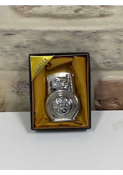 Marka Otantik Model Gri Renk Gazlı Kişiye Özel Çakmak