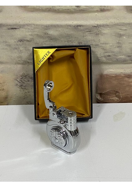 Marka Otantik Model Gri Renk Gazlı Kişiye Özel Çakmak modelleri