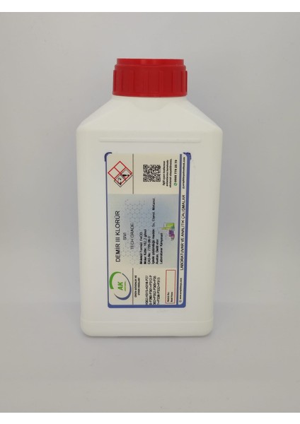 DEMİR III KLORÜR % 40 (FeCl 3 ) TECH GRADE 500 ML