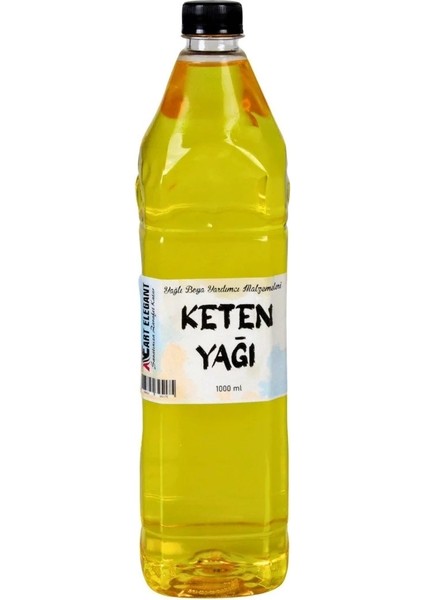 Elegant Keten Yağı 1000 ml Resim. Akrilik Veyağlı Boya Için
